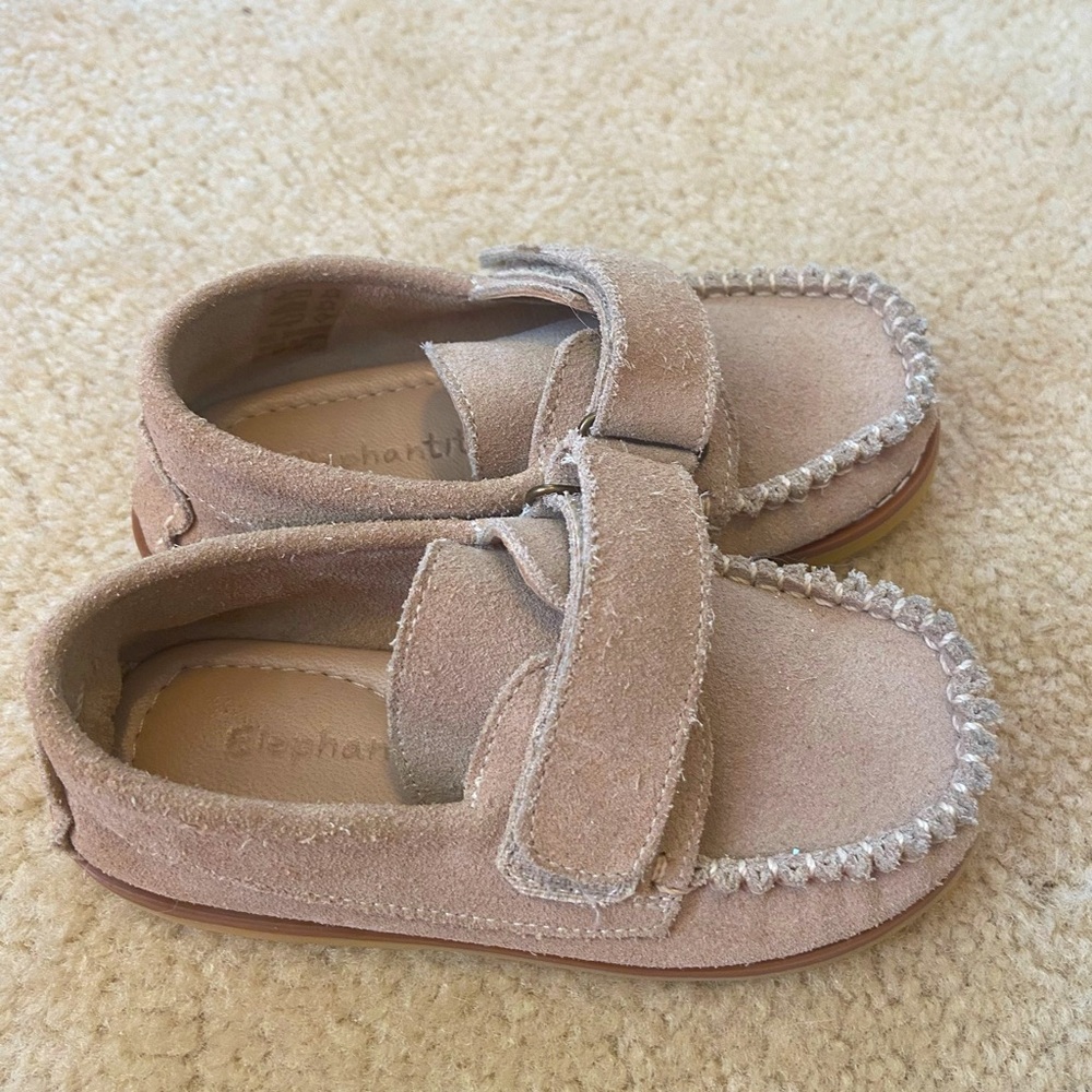 Elphantino Tan Suede Loafers